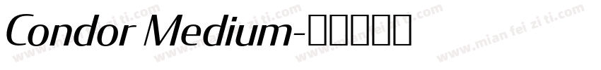 Condor Medium字体转换